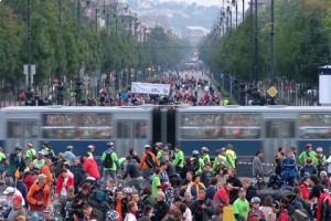 В Будапеште состоялся велопробег Critical Mass