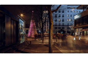 Рождественская ель в центре Будапешта 